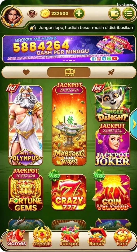 hokiarena Preview - Resmi Unduh